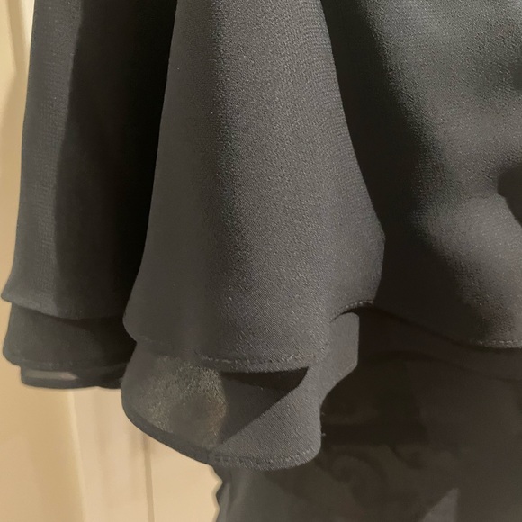 Navy blue blouse with bell sleeves - Picture 3 of 7